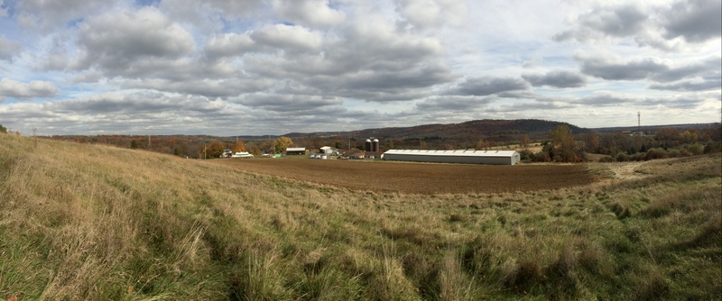 View of the Howell Farm and Baldpate Ridge from the "Bunny Slope"