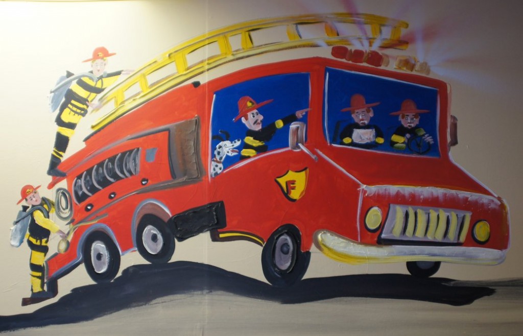 Fire Truck Mural