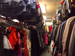 The Costume Scene's warehouse is chock full of authentic, period clothes in every size.